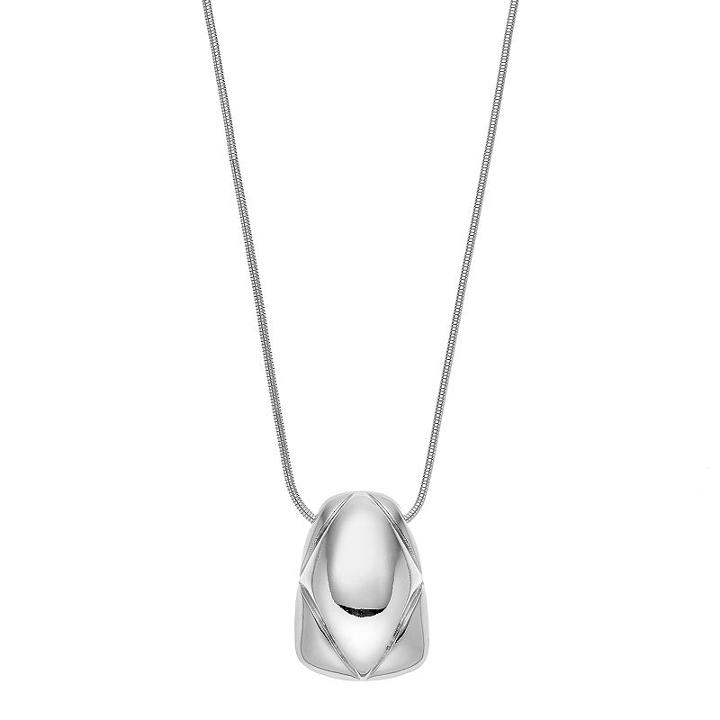 Dana Buchman Beveled Pendant Necklace, Women's, Silver