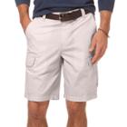Men's Chaps Ripstop Cargo Shorts, Size: 32, Grey