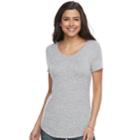 Women's Sonoma Goods For Life&trade; Swing Tee, Size: Xl, Silver