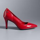 Simply Vera Vera Wang Women's All-over Stretch Heels, Size: 5.5, Med Red