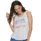 Juniors' About A Girl State Swing Tank, Size: Xl, Light Grey