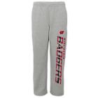 Boys 8-20 Wisconsin Badgers Fleece Lounge Pants, Size: L 14-16, Grey