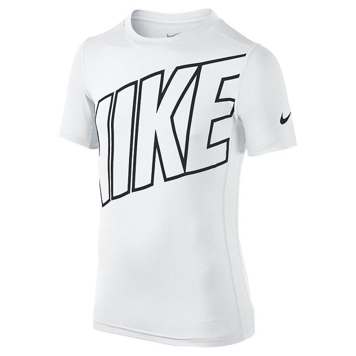 Boys 8-20 Nike Base Layer Cool Compression Gfx Top, Boy's, Size: Large, White