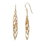 14k Gold Vermeil Twist Drop Earrings, Women's