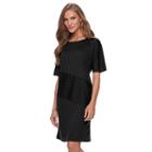 Women's Apt. 9&reg; Solid Ribbed Dress, Size: Small, Black