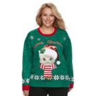 Plus Size Fashion Avenue Us Sweaters Applique Ugly Christmas Sweater, Women's, Size: 3xl, Multicolor