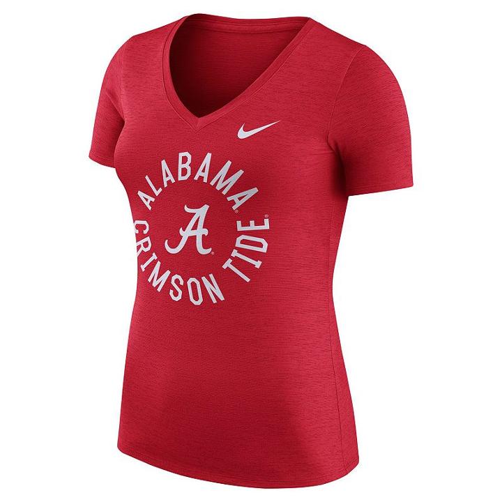 Women's Nike Alabama Crimson Tide Dri-fit Touch Tee, Size: Medium, Red