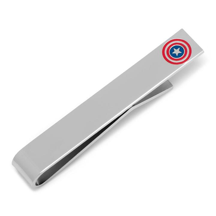 Marvel Captain America Shield Tie Bar, Men's, Silver
