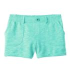 Girls Plus Size So&reg; French Terry Slubbed Soft Shorts, Girl's, Size: 14 1/2, Turquoise/blue (turq/aqua)