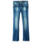 Girls 7-16 Wallflower Floral Bootcut Jeans, Girl's, Size: 7, Blue Other