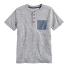 Boys 4-7x Sonoma Goods For Life&trade; Heathered Henley, Size: 4, Med Grey