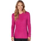 Women's Cuddl Duds Fleecewear Crewneck Top, Size: Xl, Pink