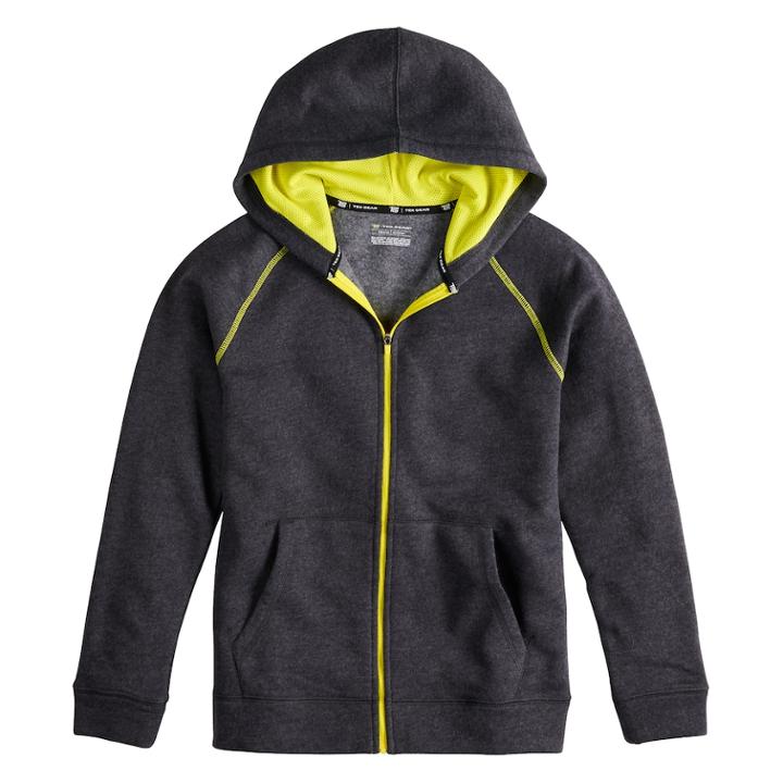 Boys 8-20 Tek Gear&reg; Ultra-soft Full-zip Hoodie, Size: M(10-12), Oxford