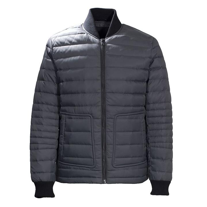 Men's Neo-i By Orobos Modern-fit Reversible Quilted Bomber Jacket, Size: Xxl, Grey
