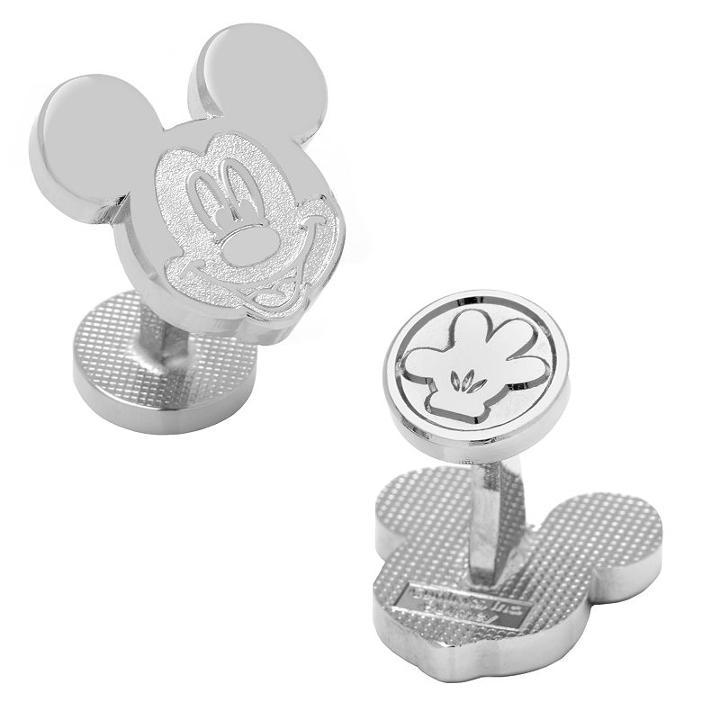 Disney's Mickey Mouse Silver Head Cuff Links, Men's