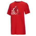 Boys 8-20 Adidas Badge Of Sport Tee, Size: Medium, Med Red