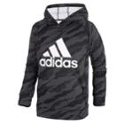 Boys 8-20 Adidas Moto Camoflauge Logo Pull-over Hoodie, Size: Large, Black