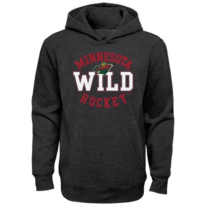 Boys 8-20 Minnesota Wild Promo Hoodie, Size: Xl 18-20, Grey (charcoal)