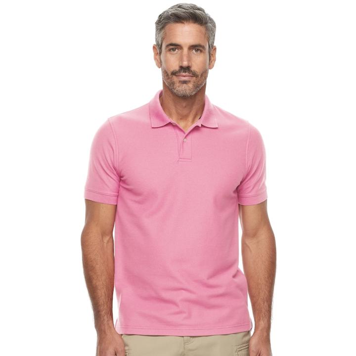 Men's Croft & Barrow&reg; Tailored-fit Polo, Size: Xl, Med Pink