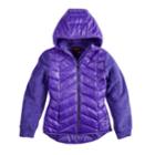 Girls 7-16 Rosemont 1958 Nadine Quilted Lightweight Jacket, Size: 10-12, Purple
