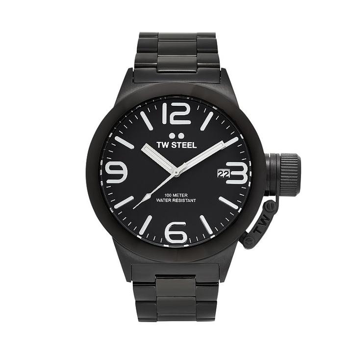 Tw Steel Men's Canteen Stainless Steel Watch - Cb211, Black