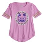 Plus Size Girls 7-16 So&reg; Varsity Graphic Tee, Size: 12 1/2, Lt Purple