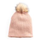 Women's Apt. 9&reg; Solid Brushed Knit Pom Pom Beanie, Light Red
