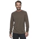 Men's Croft & Barrow&reg; Classic-fit Outdoor Slubbed Performance Tee, Size: Xl, Brown