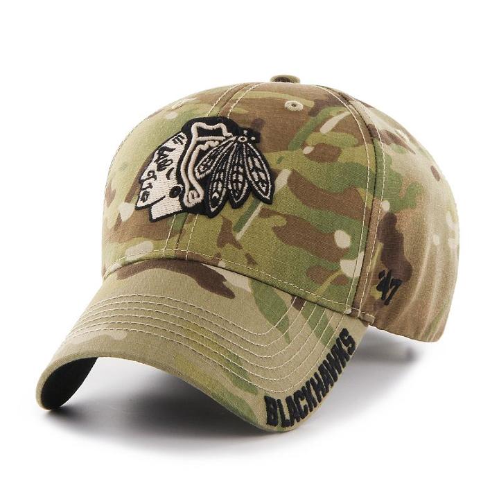 Adult '47 Brand Chicago Blackhawks Multicam Myers Adjustable Cap, Men's, Multicolor