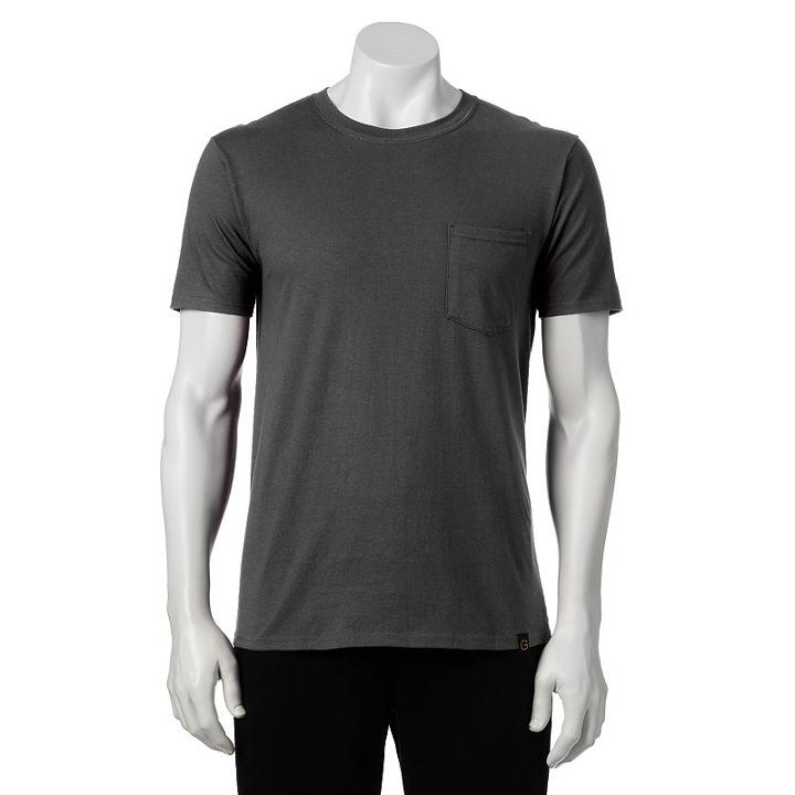 Men's Goldtoe&reg; Pocket Tee, Size: Xl, Dark Grey