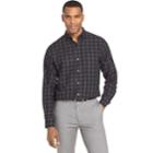 Men's Van Heusen Wrinkle-free Classic-fit Button-down Shirt, Size: Xxl, Black