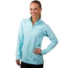 Women's Jockey Sport Quarter-zip Microfleece Performance Jacket, Size: Small, Blue Other