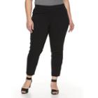 Plus Size Napa Valley Millennium Straight-leg Pants, Women's, Size: 18 W, Black