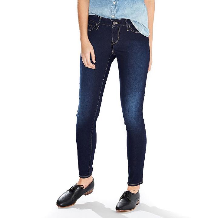 Women's Levi's 811 Curvy Fit Skinny Jeans, Size: 30x32, Dark Blue
