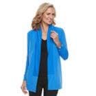 Women's Dana Buchman Shawl Collar Cardigan, Size: Xl, Med Blue
