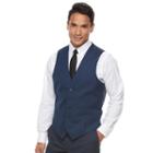 Men's Apt. 9&reg; Slim-fit Stretch Blue Suit Vest, Size: Small