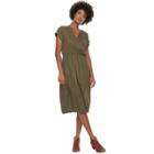 Women's Sonoma Goods For Life&trade; Faux-wrap Midi Dress, Size: Large, Green