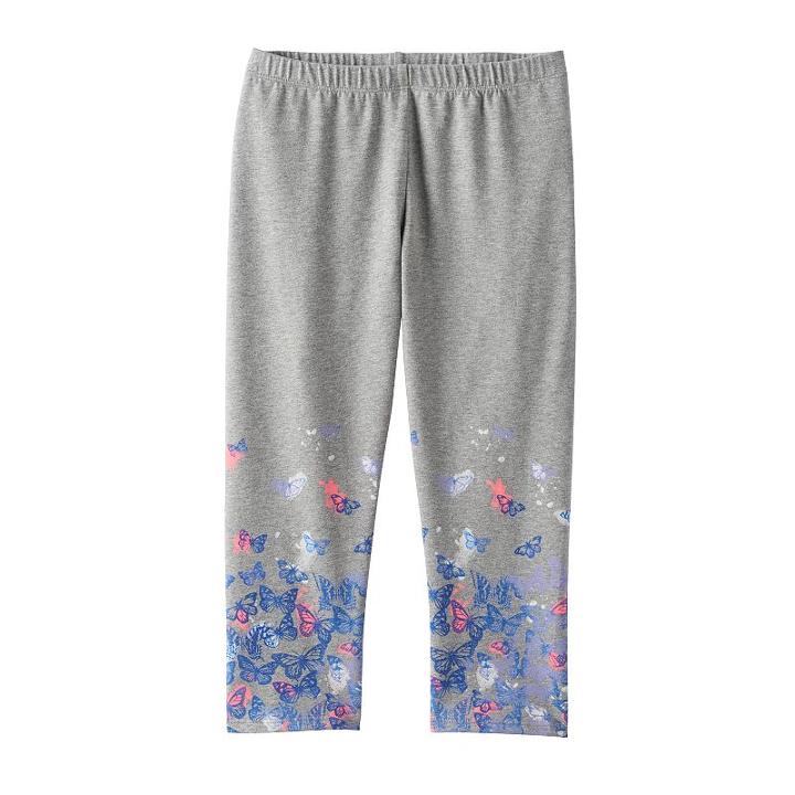 Girls 7-16 & Plus Size So&reg; Patterned Capri Leggings, Girl's, Size: 10, White