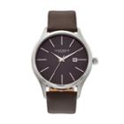 Akribos Xxiv Men's Leather Watch - Ak618br