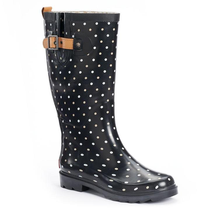 Chooka Women's Waterproof Rain Boots, Size: 7, Black