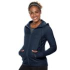 Petite Tek Gear&reg; Hooded Fleece Jacket, Women's, Size: M Petite, Dark Blue
