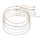 Mudd&reg; Chain Choker Necklace Set, Women's, Multicolor