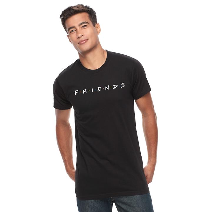 Men's Friends Logo Tee, Size: Xl, Black