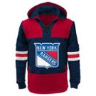 Boys 8-20 Reebok New York Rangers Offside Fleece Hoodie, Size: Medium, Blue (navy)