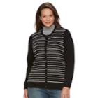 Plus Size Croft & Barrow&reg; Button Front Cardigan, Women's, Size: 1xl, Black