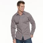 Men's Marc Anthony Slim-fit Stretch Button-down Shirt, Size: Small, Med Red