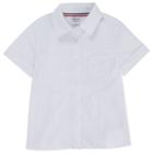 Girls 4-20 & Plus Size French Toast School Uniform Short-sleeved Pointed Collar Blouse, Girl's, Size: 6x, White