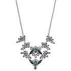 Simply Vera Vera Wang Simulated Crystal Floral Statement Necklace, Women's, Light Blue