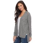 Women's Sonoma Goods For Life&trade; High-low Cardigan, Size: Xl, Med Grey