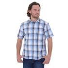 Men's Dickies Plaid Button-down Shirt, Size: Xl, Blue (navy)